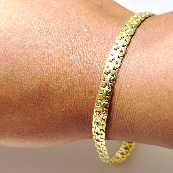 Bracelet en Or Jaune 18K 6.80 Grs