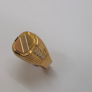 Chevalière en Or jaune 18K - Taille 65