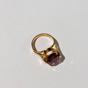 Bague Améthyste en Or Jaune 18 Carats  - T 56
