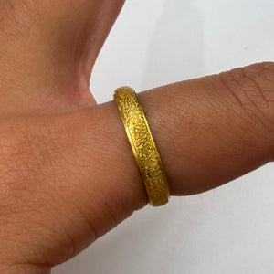 Bague alliance en Or Jaune en 24K