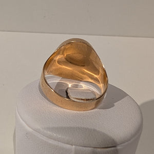 Bague Chevalière Or Jaune 18K Taille-62