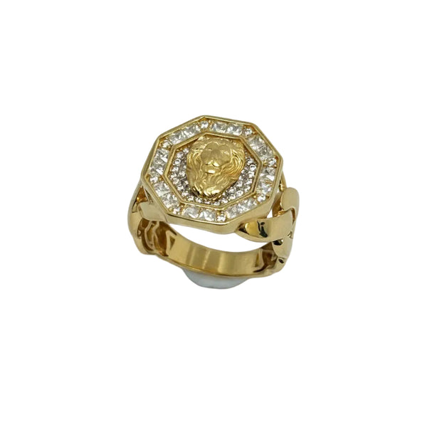 Chevalière en or jaune 18k - 8.20 G - Taille : 60