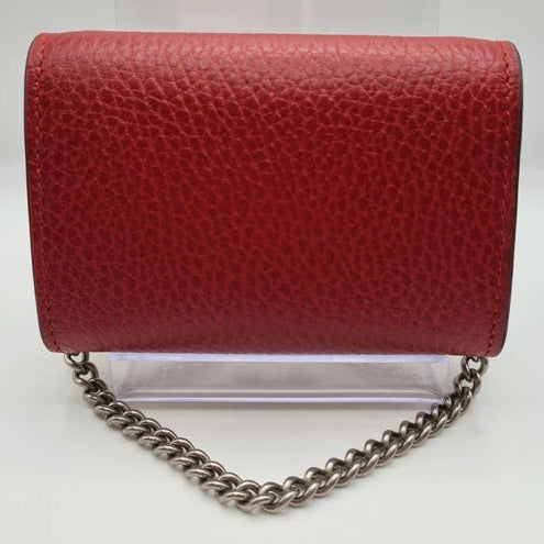 Portefeuille Dionysus Gucci en cuir rouge - Comme Neuf