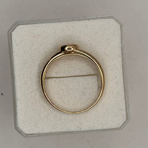Bague en Or Jaune 18K avec Diamants 0.05ct