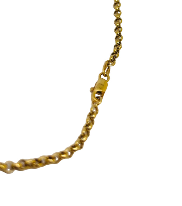 Collier Sautoir Jaseron Or Jaune 750