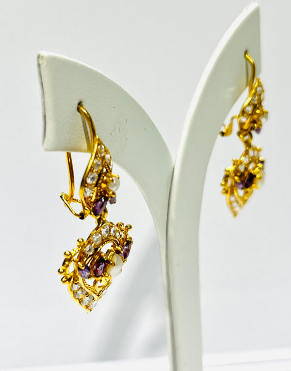 Boucles d'oreilles en or jaune 22K - 6.57 Grs