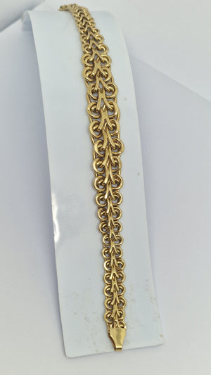 Bracelet Maillon Fantaisie en Or Jaune 18K - 14.21g