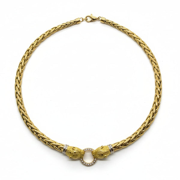 Collier Ras du Cou en Or Jaune 18 K - 36.89 G