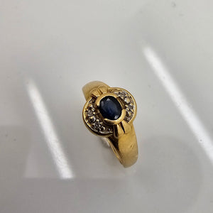 Bague Camée Or Jaune 18 K - 2.43 G - Taille 51 Oxyde Diam