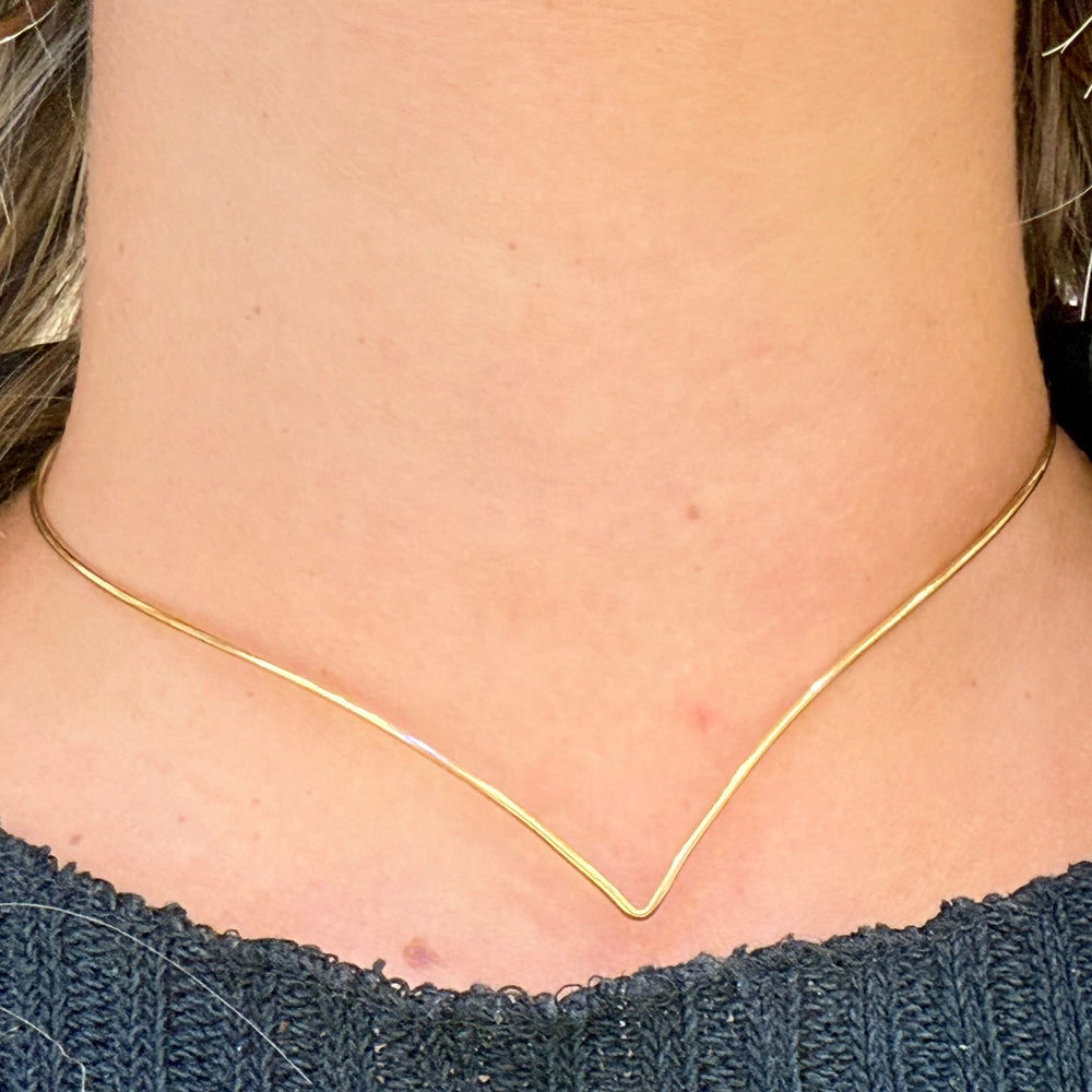 Collier Ras du Cou en Or Jaune 18k - 7.90 Grs