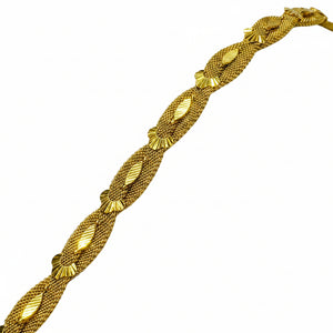 Bracelet Maillon Milanaise en Or Jaune 18k - 27.21 G