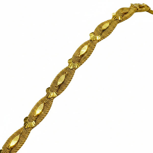 Bracelet Maillon Milanaise en Or Jaune 18k - 27.21 G