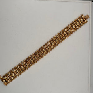 Bracelet Manchette en Or Jaune 18K 43.82 Grs