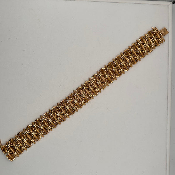 Bracelet Manchette en Or Jaune 18K 43.82 Grs