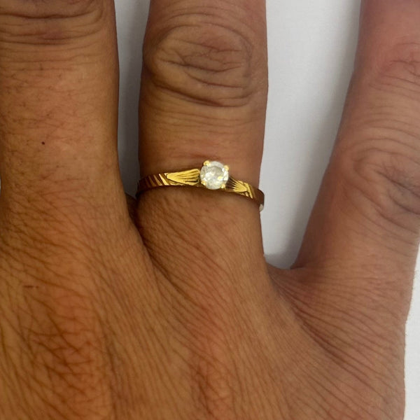 Bague en Or Jaune 18 carats - Taille 50