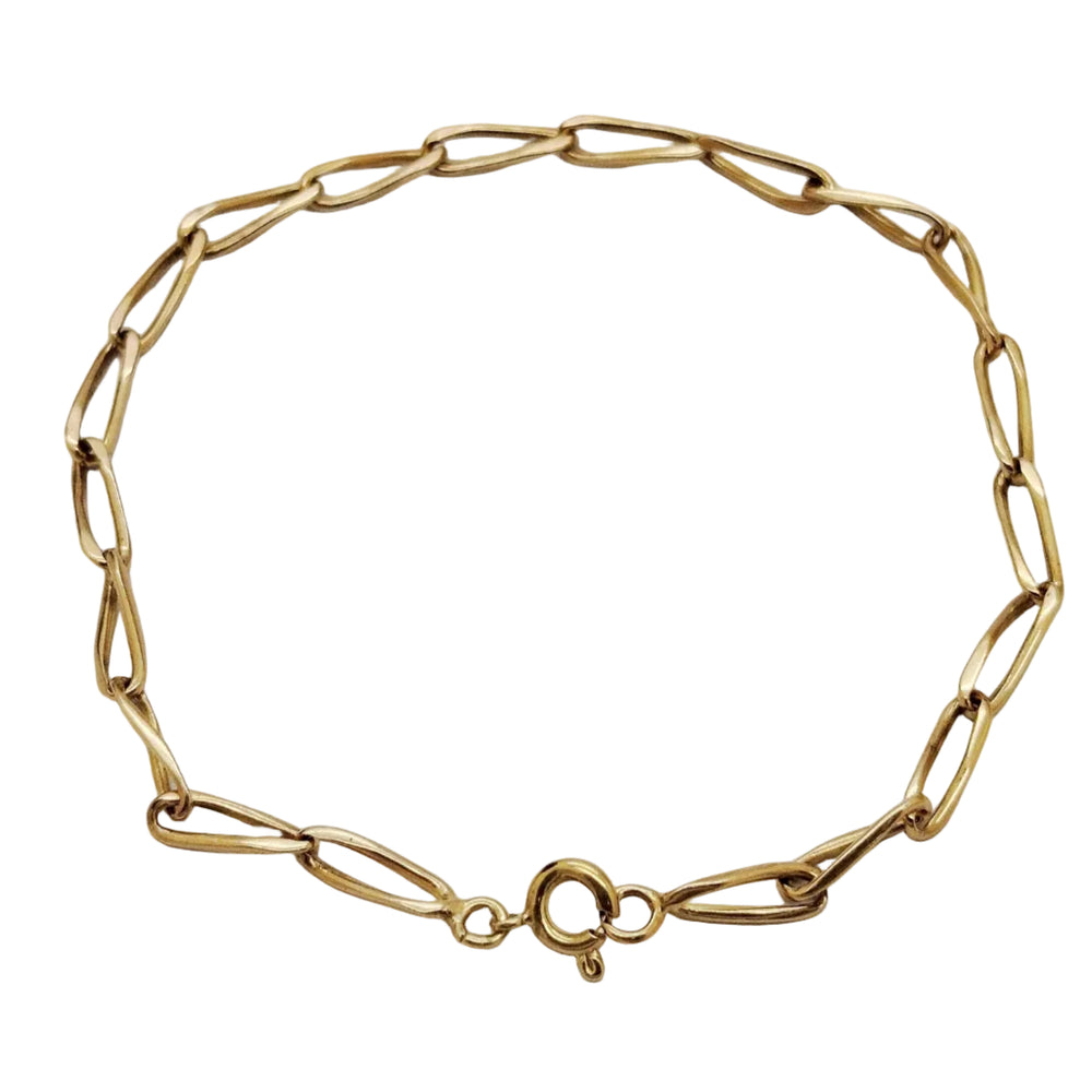 Bracelet Homme Or Jaune Maille Cheval 18 Car