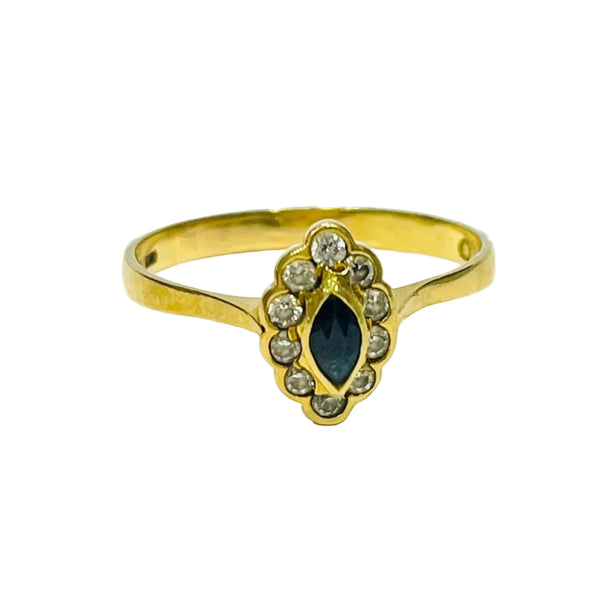 Bague Marguerite Or Jaune 18 K