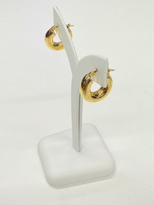 Boucles d'oreille Créoles en Or jaune 18K