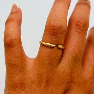 Bague en Or Jaune 18K Taille-51