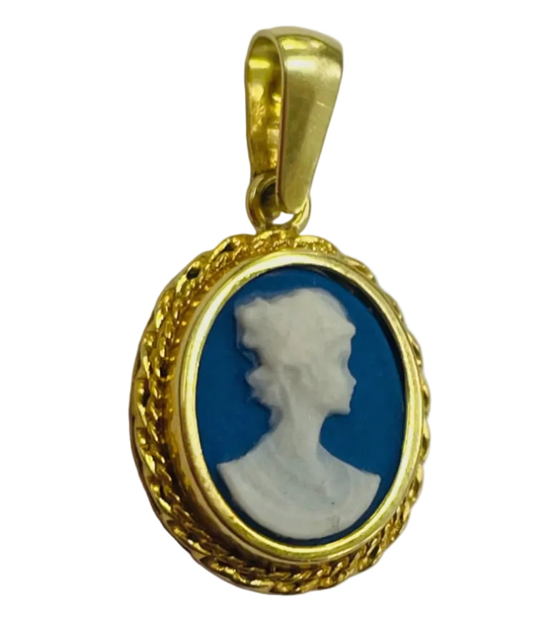 Pendentif Camée Or Jaune 18 K - 1.10 Grs
