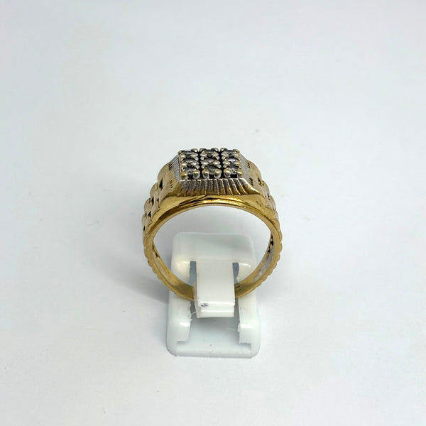 Bague Chevalière OR Jaune 18 K - Taille 60 - 9.71 G