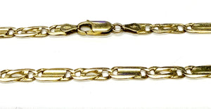 Collier Longue Chaîne Or Jaune 18k Maille Fantaisie