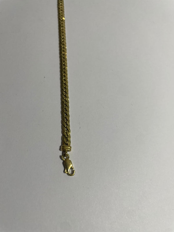 Bracelet Gourmette Or Jaune 18K 4.79 Grs