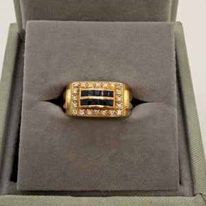 Sublime Bague Tank en Or Jaune 18K - Taille 50 - 7.5g