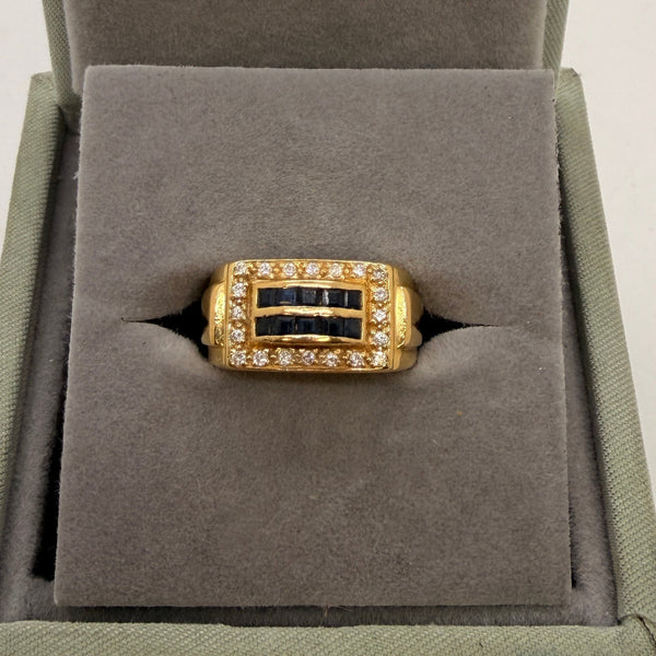 Sublime Bague Tank en Or Jaune 18K - Taille 50 - 7.5g