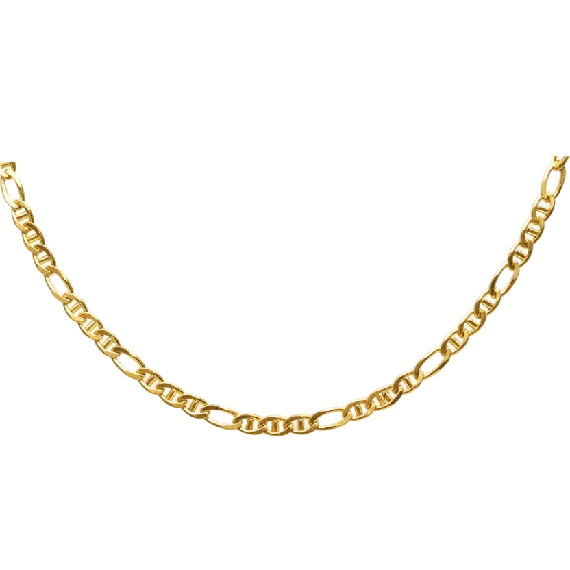 Collier Matinée en Or Jaune Maille Figaro 18k