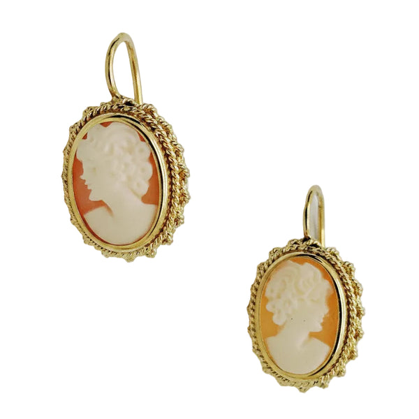 Boucles d'Oreilles Dormeuse en Or Jaune 18K