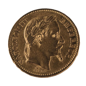Pièce 20 Francs Napoléon III en Or jaune 22K - 6.42G