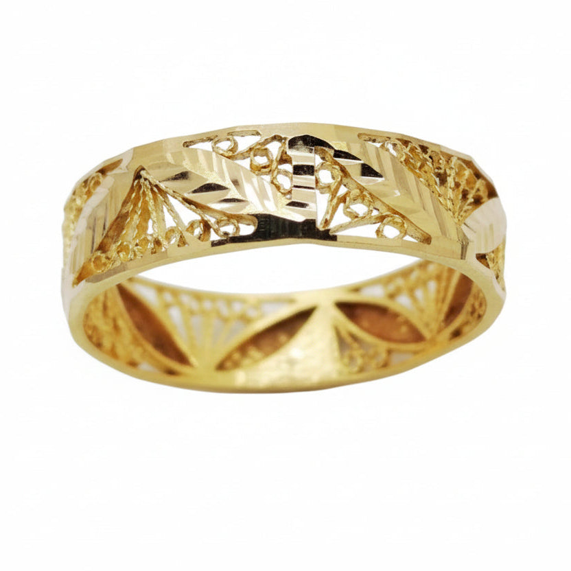 Superbe bague en Or jaune 21K - taille 59 - Taille 2.02G
