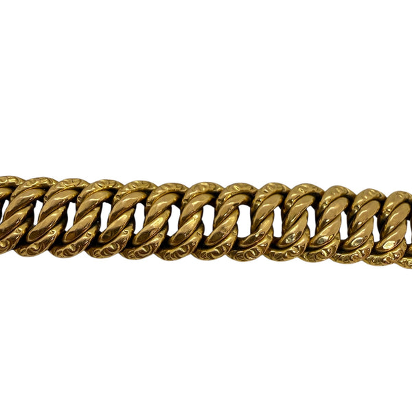 Bracelet Maille Américaine Or Jaune - 18k - L 20cm - 18.31 gr