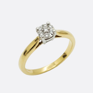 Bague Solitaire en Or Jaune 18 K - 3.07 G