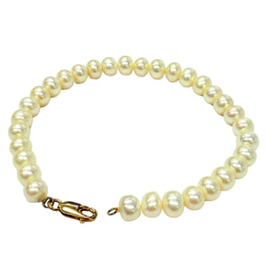 Bracelet perle de luxe en Or jaune 18K