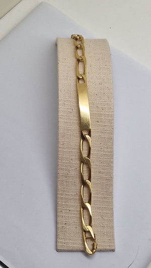 Bracelet Gourmette Or Jaune 18k 34.21 Grs