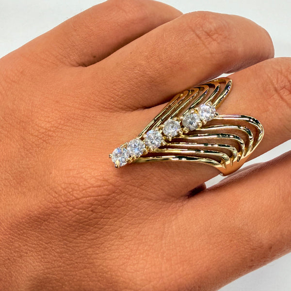 Bagues en Or Jaune 18K - Taille 58