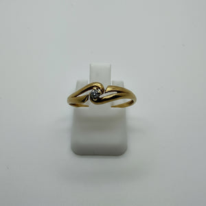 Bague en Or Jaune 18K - Taille: 52
