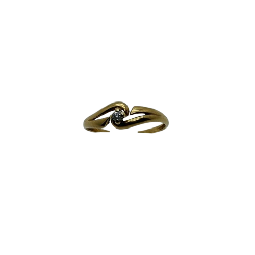 Bague en Or Jaune 18K - Taille: 52
