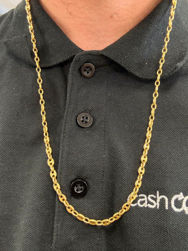 Collier longue chaine or jaune 18K 29.21 Grs