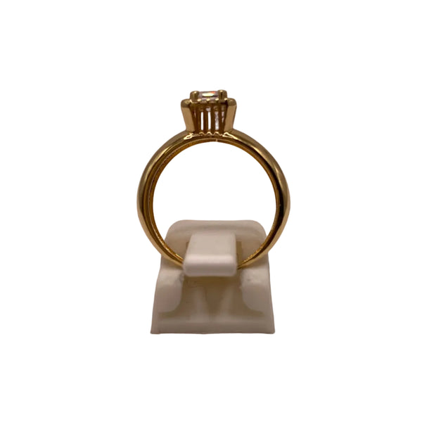 Bague en Or Jaune et Oxyde de Zirconium 18k