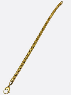 Bracelet maillé palmier en or 18K - 19.5 cm - 8.71gr