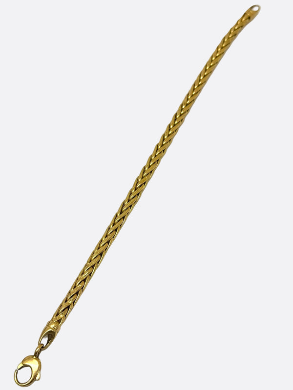 Bracelet maillé palmier en or 18K - 19.5 cm - 8.71gr