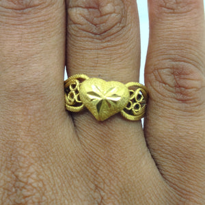 Bague en Or Jaune 22K - 1.89 Grs - Taille 59
