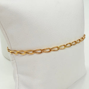 Bracelet Maille Cheval en Or Jaune 18k