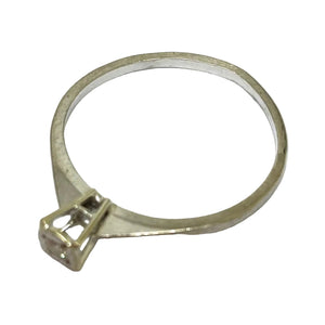 Bague Solitaire en Or Gris 18k - 1.37 G