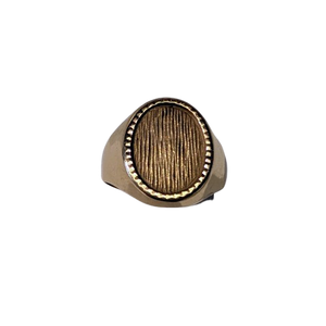 Bague Chevalière Or Jaune 18K Taille-62