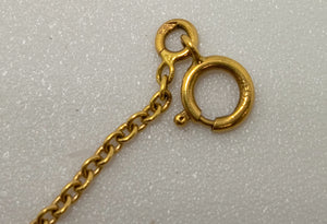 Collier Matinée Or Jaune avec Diamants et Topaze - 4.52 Grs