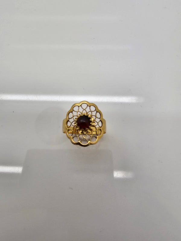 Bague  en Or Jaune 18K - Taille 54 - 2.28 Grs